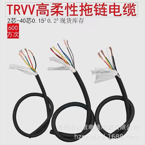 高柔性拖链电缆TRVV全解析 芯数、截面积与耐油性能选型指南