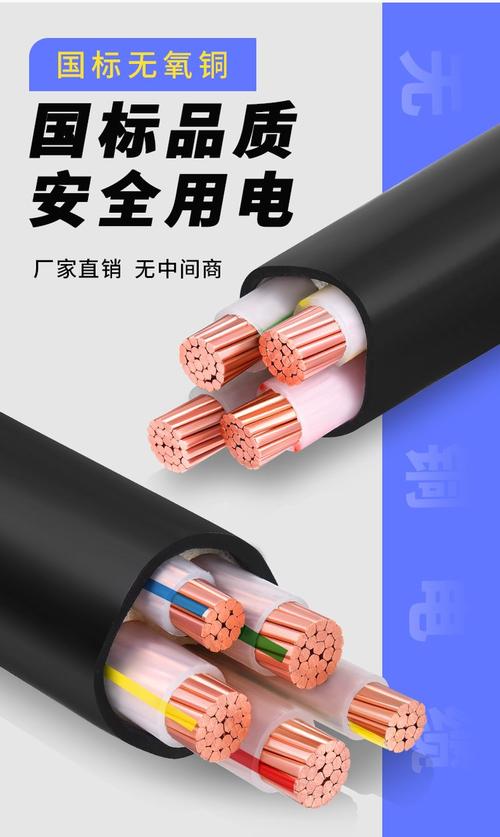 yjv铜芯三相电力电缆5 4芯16 25 35 50 70 95 120 平方户外电缆线 -